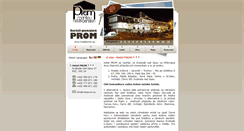 Desktop Screenshot of hotelprom.eu