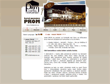 Tablet Screenshot of hotelprom.eu